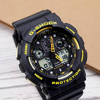 Casio G-Shock GA-100 Black-Yellow-Black