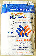 Білий портланд цемент Royal El Minya Cement 52,2 N Єгипетський мішок 25 кг найвищий сорт марка 600