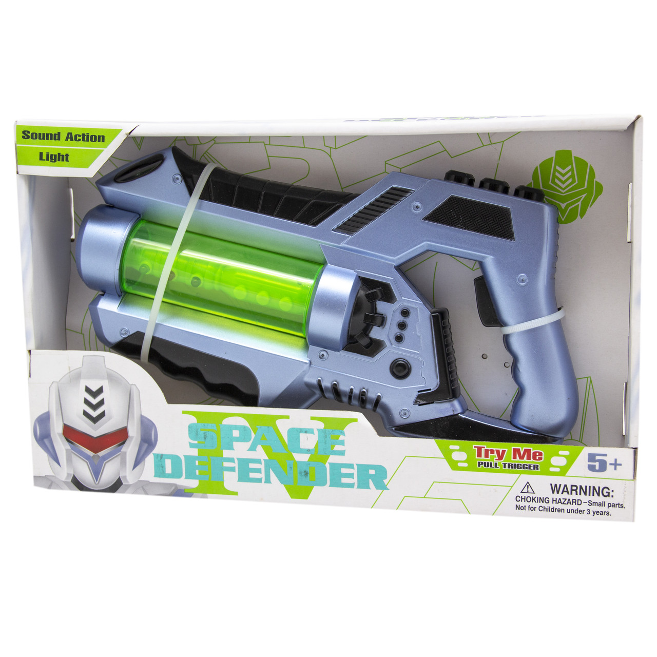 Іграшка дитяча - космічний бластер, 27 см, світло, звук, музика, синій, пластик (145404), фото 1