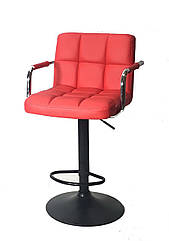 Барне крісло Arno Arm BAR BK-Base червоний екокожа з підніжкою і підлокітниками, з регулюванням висоти