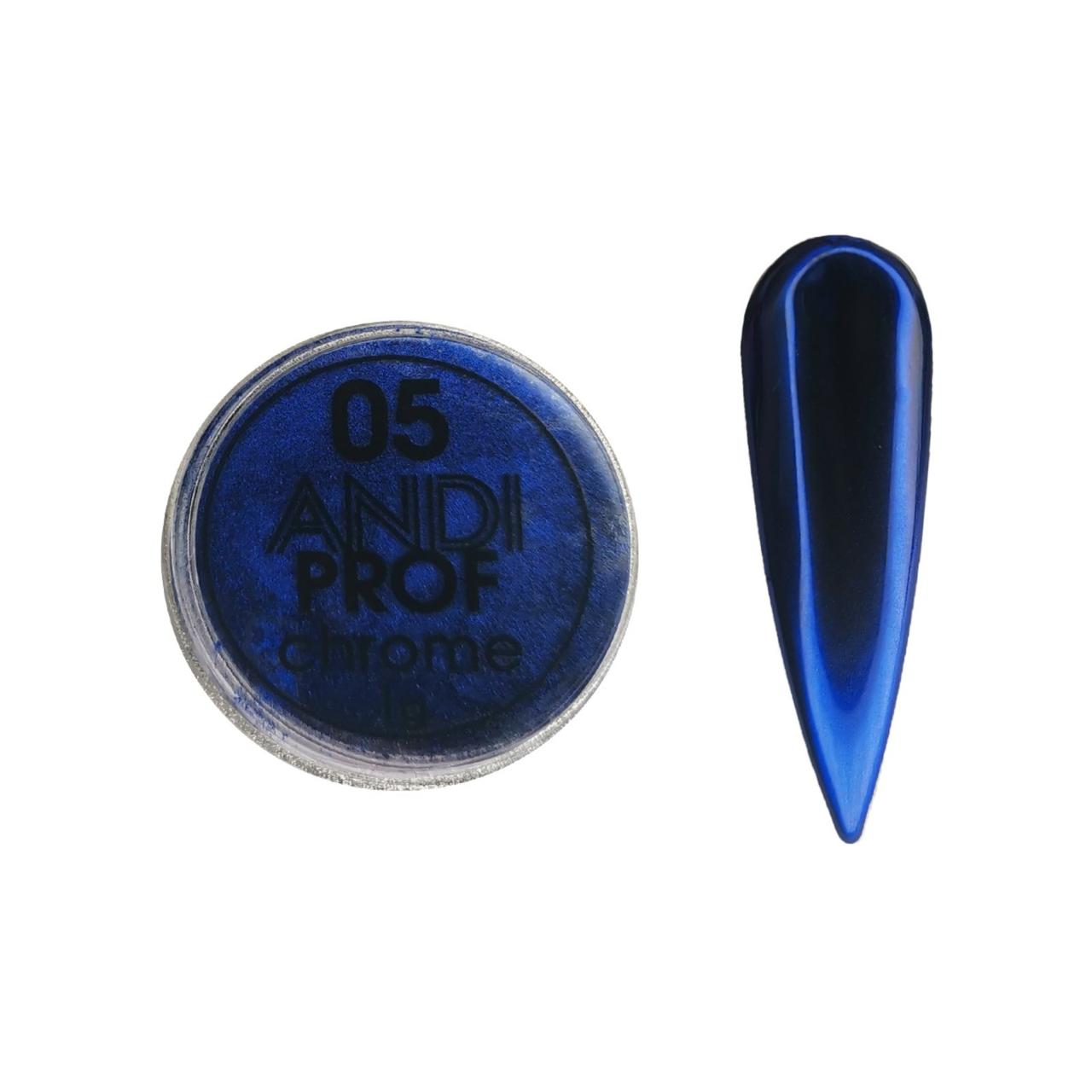 Дзеркальна втирка No5 (синя) ANDI Prof