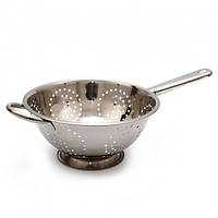 Друшляк нерж. 24 см з ручкою на підставці