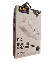 Адаптер Fast Charge 220v 18w APD 889 USB+type C