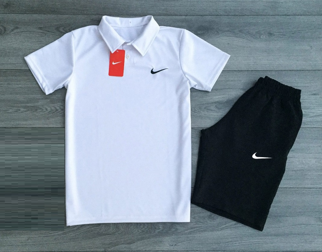 Чоловічі Комплекти Nike Поло (футболка) +шорти