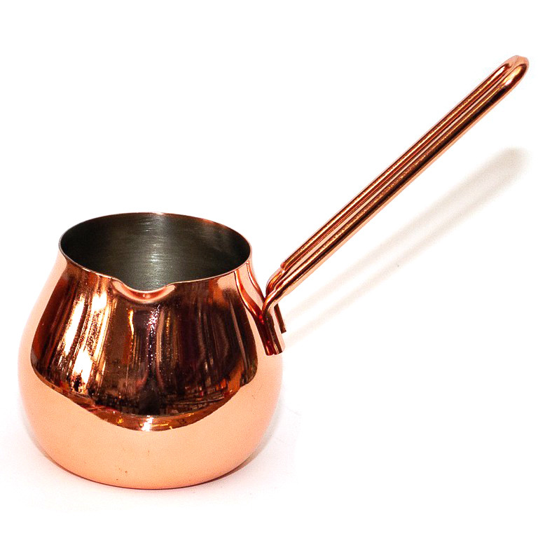 Турка для кави "Золота турка" неіржавка сталь — 720 мл, фото 1