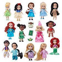 Принцессы малышки из коллекционного набора Disney Animators´ Mini Doll( 3 штуки)(Пакахонтес Аврора Моана)