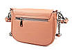 Шкіряна жіноча сумка Mariposa Маленька 22 х 17 х 8 см Рожева, фото 6