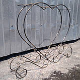 Кована підставка для квітів Серце  Орхідея  7, фото 4