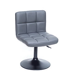 Крісло Arno BK - Base сірий 1001 екокожа на чорній опорі