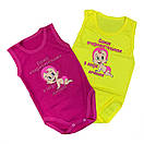 Боді-майка для дівчинки кольорова, фото 2