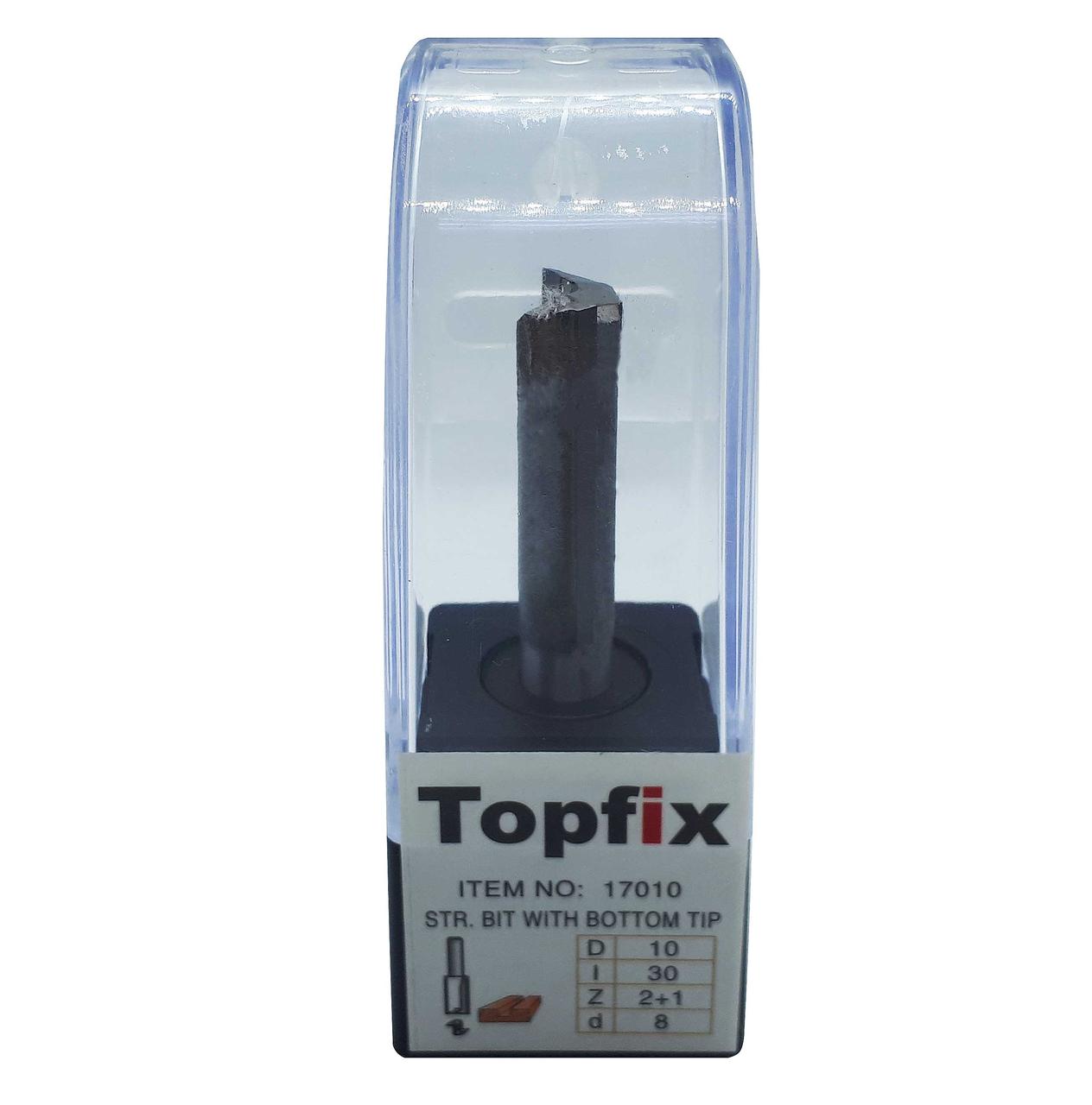 Фреза прохідна Topfix, 10x30 мм, Z2+1 (17010)