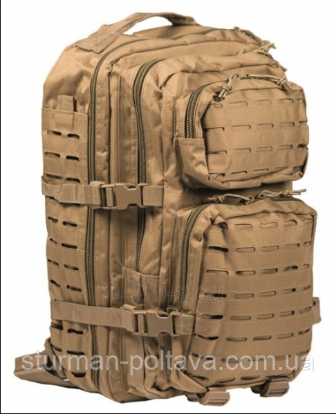 Рюкзак армійський тактичний 36 літрів US ASSAULT PACK LG LASER CUT COYOTE колір койот MIl-Tec Німеччина, фото 1