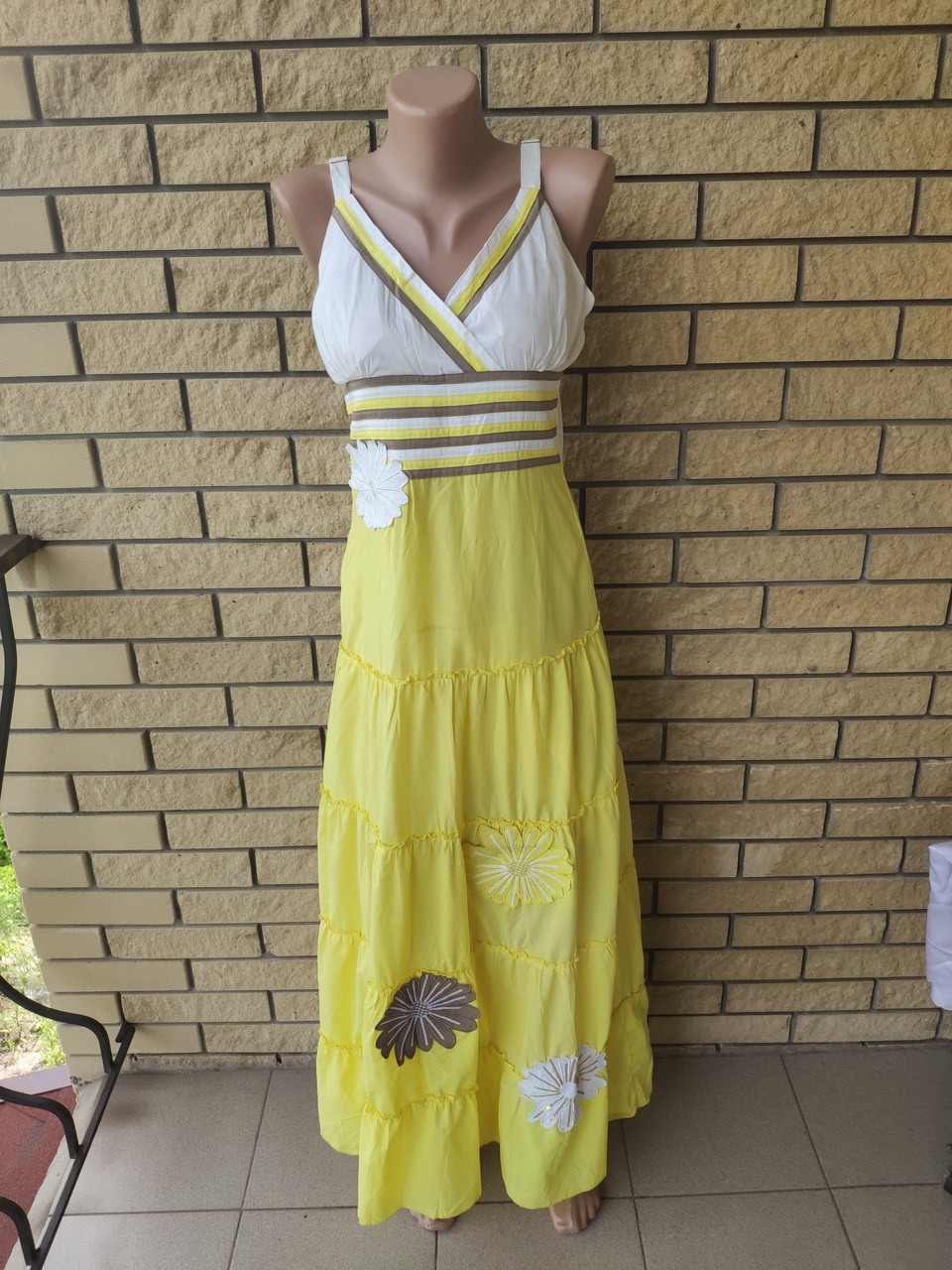 Сарафан котоновий довгий, у підлогу, є великі розміри WHOLE FORKS, Туреччина