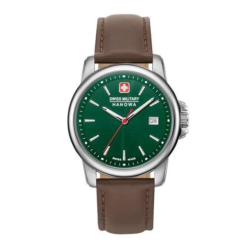 Годинники наручні чоловічі Swiss Military-Hanowa 06-4230.7.04.006 кварцові, коричневий ремінець з шкіри,, фото 1