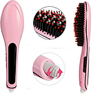 Електричний гребінець-випрямляч FAST HAIR STRAIGHTENER hqt-906/маскова щітка для волосся й прасок ОПТ, фото 5