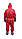 Одноразовий захисний комбінезон із капюшоном червоний, фото 4
