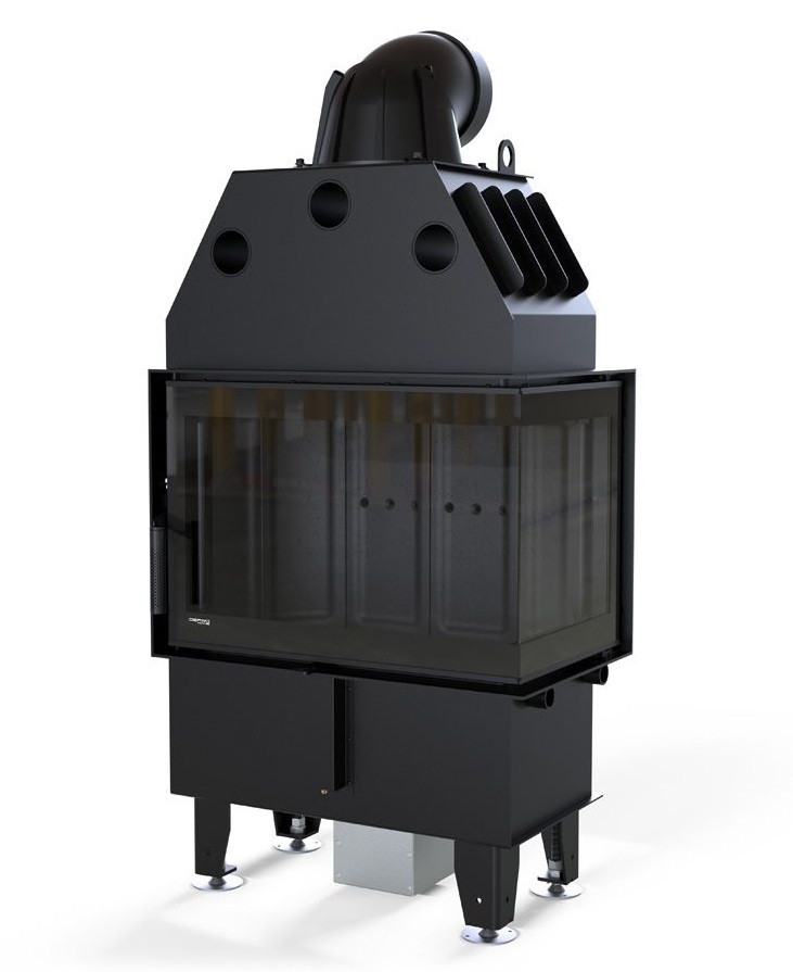 Камінна топка Defro Home INTRA SM BP MINI — чорний шамот