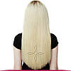 Натуральне Слов'янське Волосся в Зрізі 60 см 100 грам, Блонд Ультра №1001, фото 6