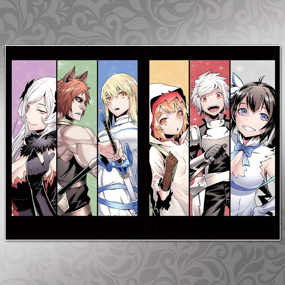 Плакат А4 Аніме DanMachi 010