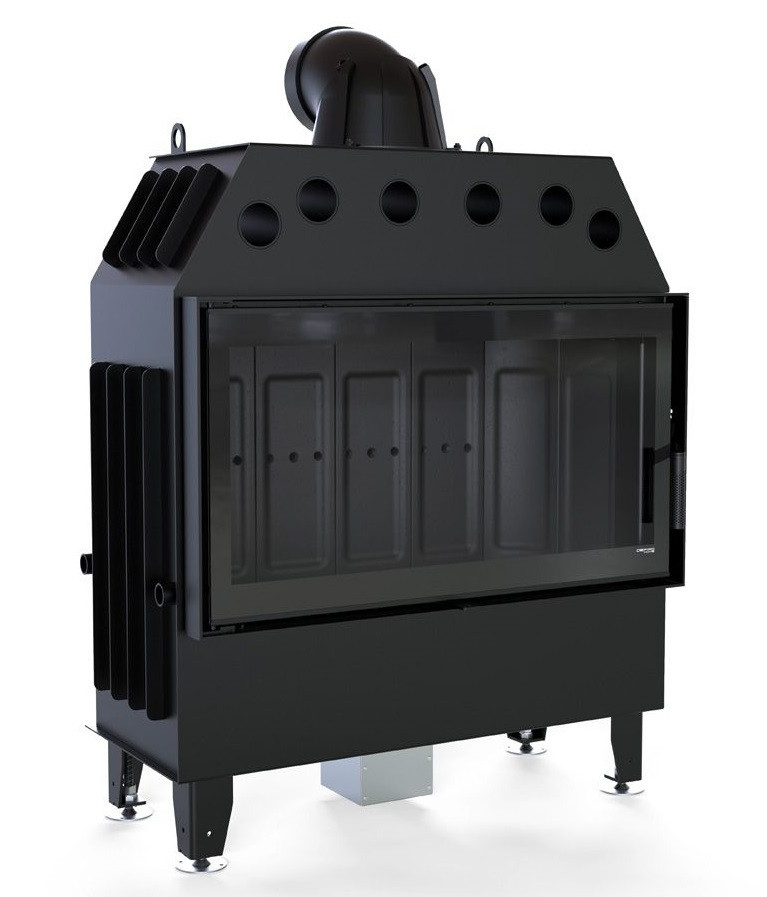 Камінна топка Defro Home INTRA LA — чорний шамот