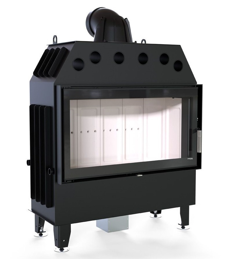 Камінна топка Defro Home INTRA LA — білий шамот