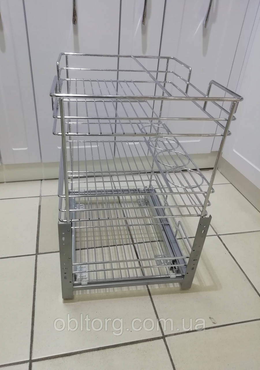 Карго фасад 400мм нижнє кріплення GIFF хром, фото 1