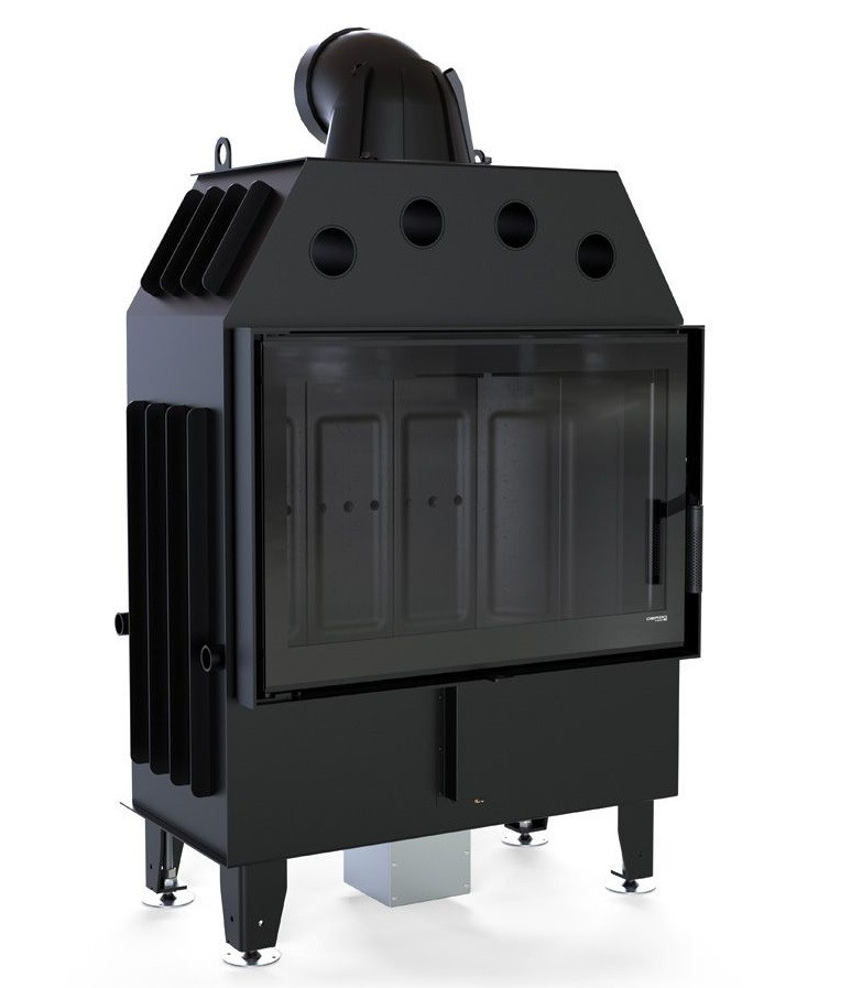 Камінна топка Defro Home INTRA ME — чорний шамот