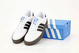 Жіночі кросівки Adidas Samba Rose White Black Gum, кросівки адідас самба, фото 2