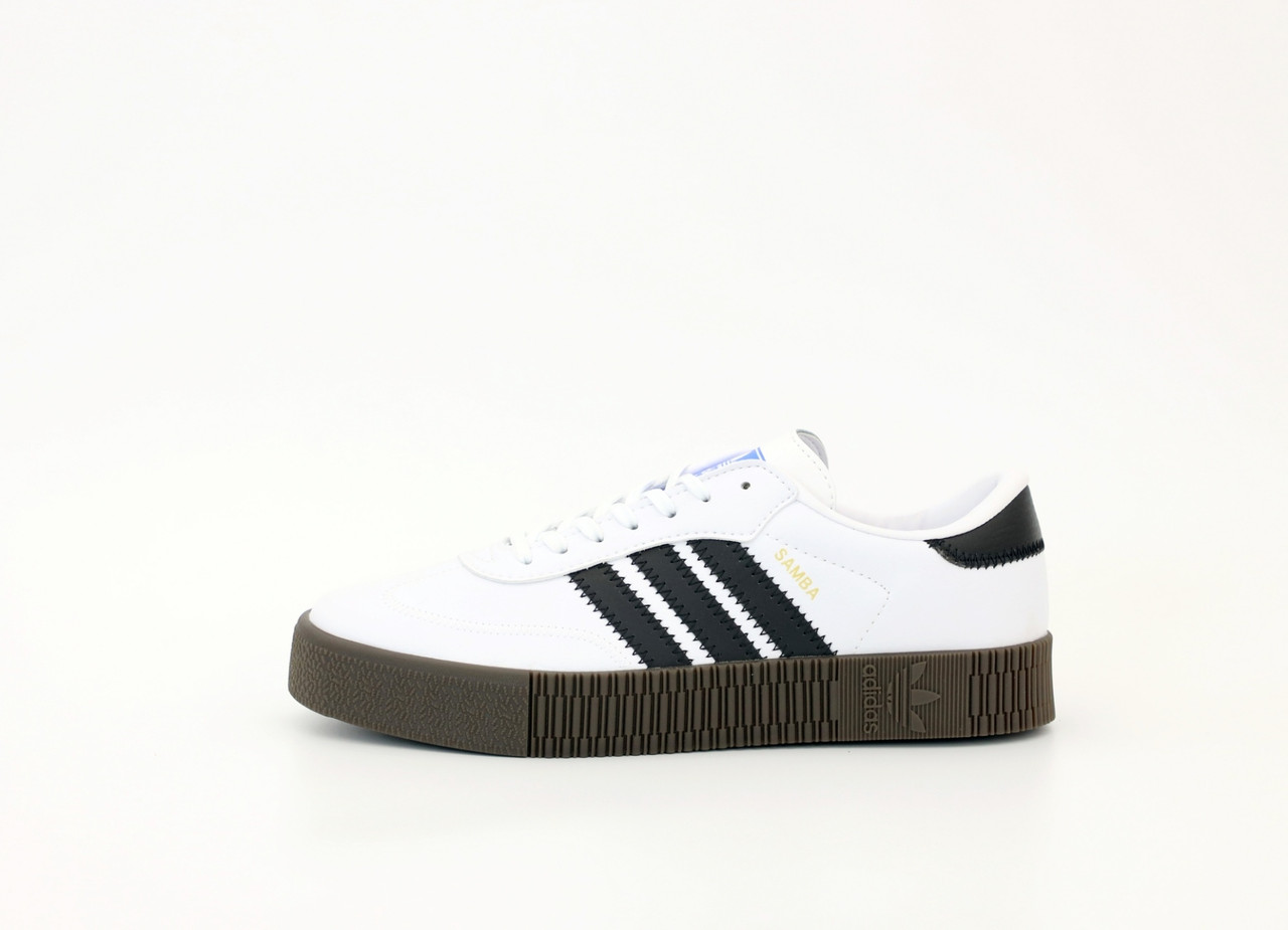 Жіночі кросівки Adidas Samba Rose White Black Gum, кросівки адідас самба, фото 1