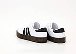Жіночі кросівки Adidas Samba Rose White Black Gum, кросівки адідас самба, фото 5
