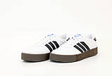 Жіночі кросівки Adidas Samba Rose White Black Gum, кросівки адідас самба, фото 3