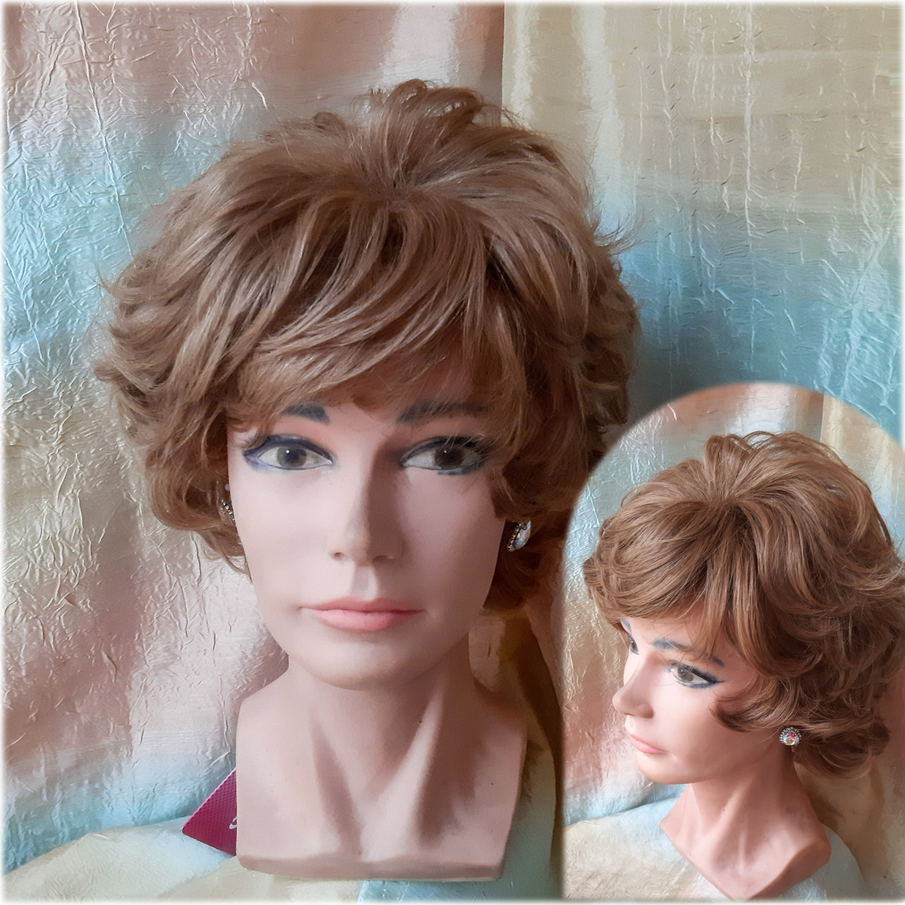 Перука з натурального волосся каскад світло-русявий ALINA НН-10, фото 1