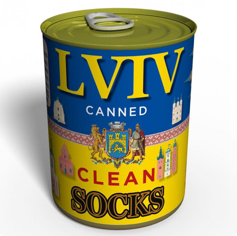 Canned Clean Socks From Lviv оригинальный подарунок прикольный