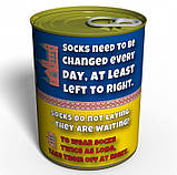 Canned Clean Socks From Lviv оригинальный подарунок прикольный, фото 3