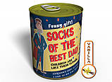 Canned Gifts - 1 Pair Quality Black Warm Man Cotton Socks подарунок, фото 4