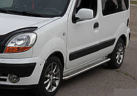 Пороги боковые (подножки-площадка) Renault Kangoo 1998-2007 (Ø42)