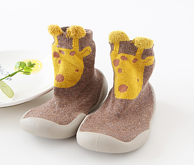 Тапочки-чешки з посиленим носком Жирафик