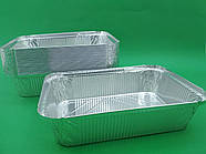 Контейнер із харчової алюмінієвої фольги прямокутний 2000 мл SP88L 50 шт (1 пачка)