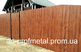 Профнастил під дерево, Профлист під дерево для забору, Металопрофіль забірний із малюнком дерева., фото 6