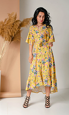 Красиве літнє плаття з рюшами розміри 42, 44, 46, 48, 50, фото 2