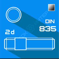 Шпильки DIN 835 з угвинчуваним кінцем довжиною 2d