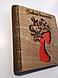 Дерев'яний блокнот "Дівник візажиста" (на цільній обкладинці з ручкою), щоденник з дерева, фото 2