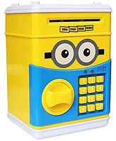 Сейф-скарбничка дитячий Cartoon Box 7030 з кодовим замком, міньйон (SH011101)