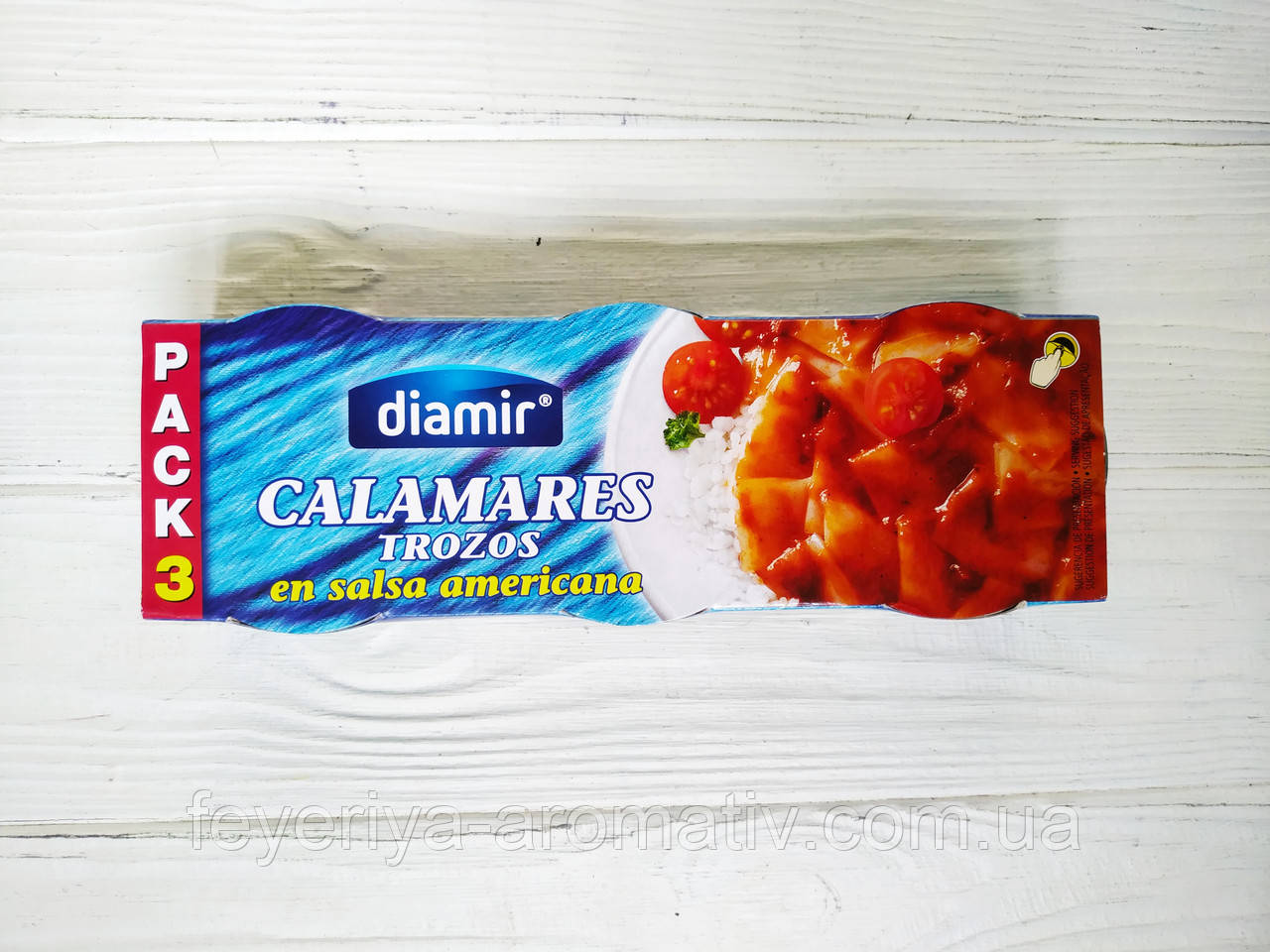 Консерви кальмари в американському соусі Diamir En Salsa Americana 3х80 г (Іспанія)