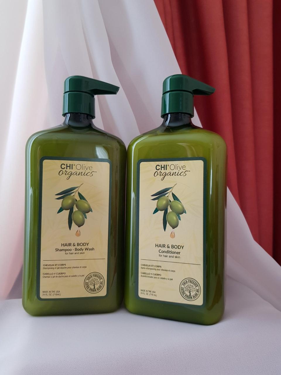 CHI Olive Organics (шампунь 710 мл + кондиціонер 710 мл ), фото 1