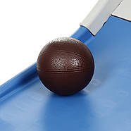 Гірка з гойдалкою Bambi CASTLE-4 та баскетбольним кільцем | Гірка з качалкою Замок Сіро-синя, фото 8