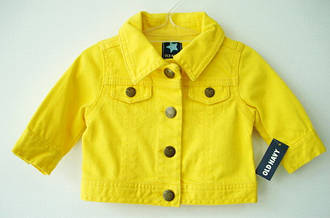 Джинсова куртка на дівчинку Old Navy (жовта)
