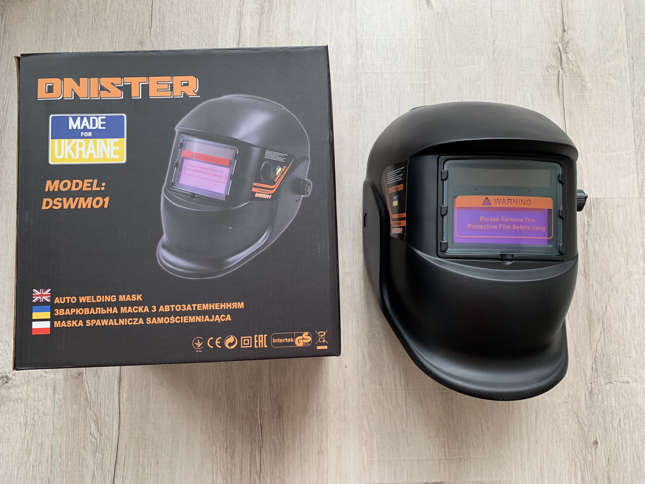 Зварювальна маска — хамелеон Dnister DSWM01 — DIN 9-13