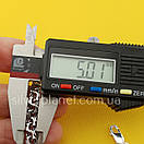 Срібний ланцюжок Бісмарк. Чоловічий цепочка срібло 925. Ширина 5 мм 55 см, фото 8