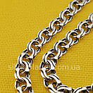 Срібний ланцюжок Бісмарк. Чоловічий цепочка срібло 925. Ширина 5 мм 55 см, фото 7